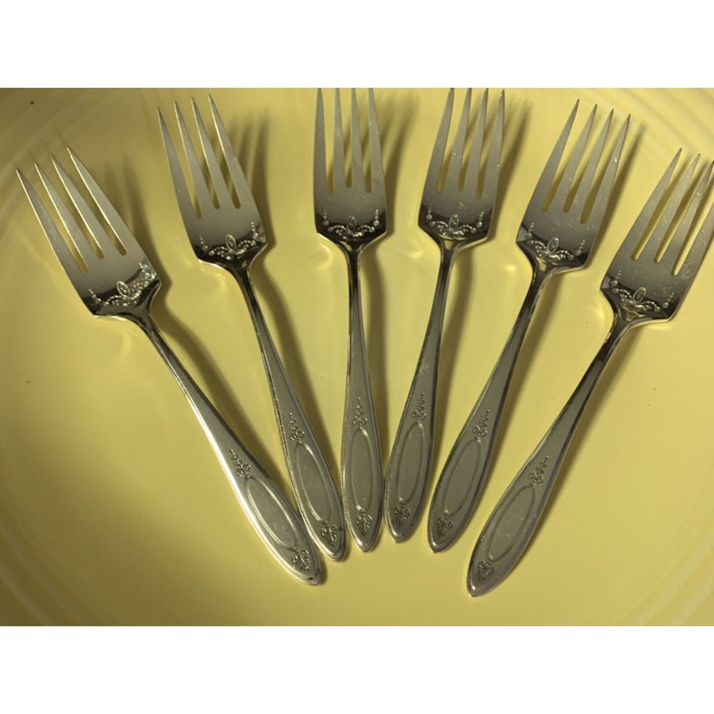 Lot of 6 Community Plate Debutante Grandeur Princess Forks